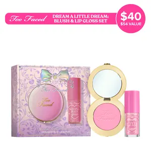 Too Faced Dream A Little Dream: Cloud Crush Blush & Kissing Jelly Hydrating Lip Gloss Gift Set