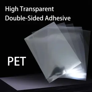 20Pcs Multi-Purpose High-Clear A4 PET Double-Sided Adhesive Sheet DIY Making Handmade Tools for Crafts Home Decorative Sticker.