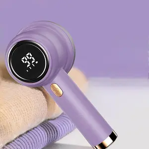 Rechargeable Fabric Shaver, Portable Handheld Electric Lint Remover, Digital LED Display, Removes Fluff From Clothes, Furniture, Sweaters, Sofa, Blankets