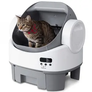 Warcat Next-Gen Automatic Open-Top Cat Litter Box Simplified Self-Cleaning Litter Box with Reliable Safety Sensors APP-Free Design for Easy Use AprilStockUp Mother'sDay