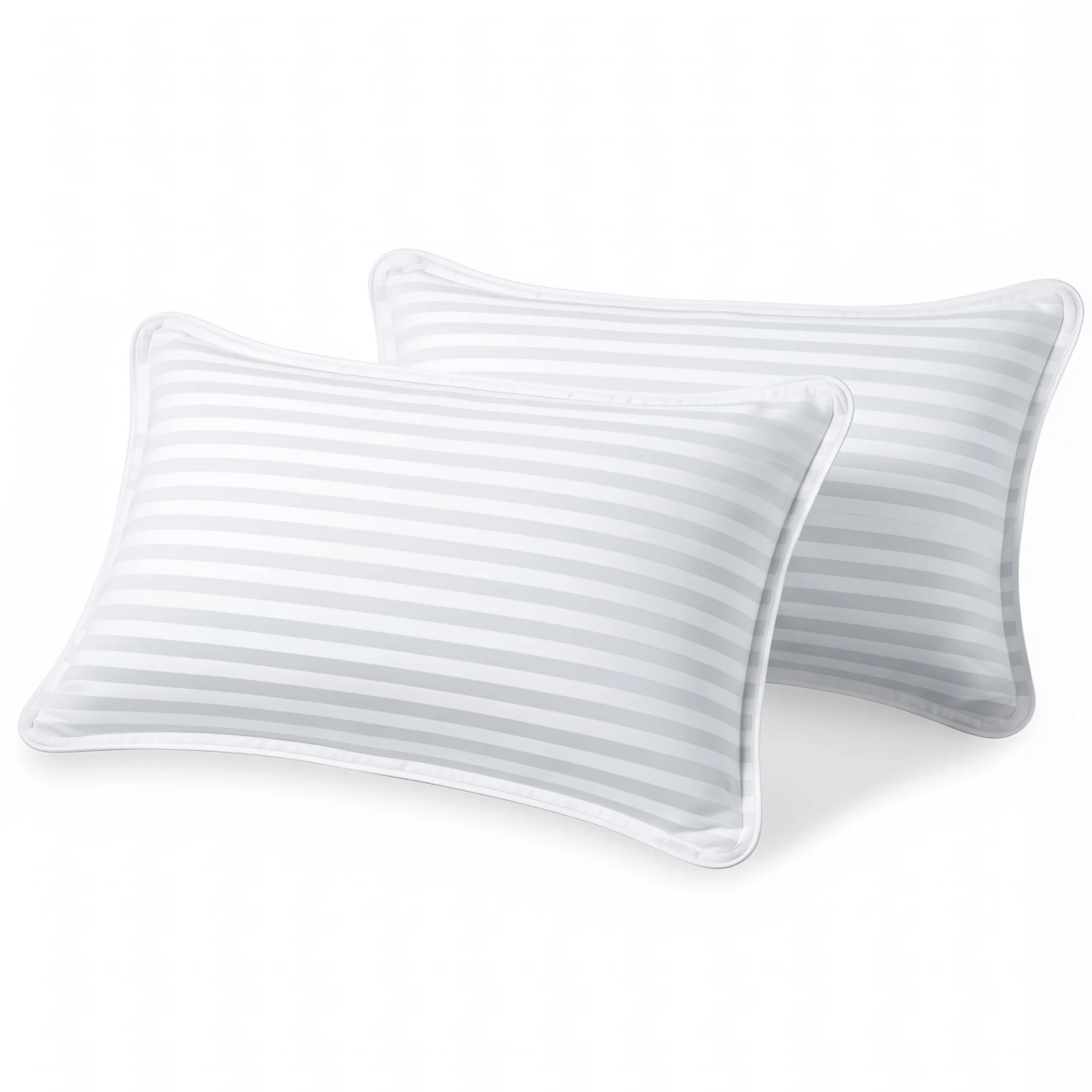 Utopia Bedding 12x20 In Ergonomic Travel Pillows (White, Set of 2) - Down Alternative Filling Neck Support, Lightweight & Highly Portable for Airplane Backpacking