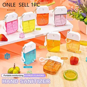 Portable Moisturizing Hand Sanitizer Gel, Fruit-Scented Travel Size, Perfect Party Gift, Hanging Bag Accessory, Hiking Essential