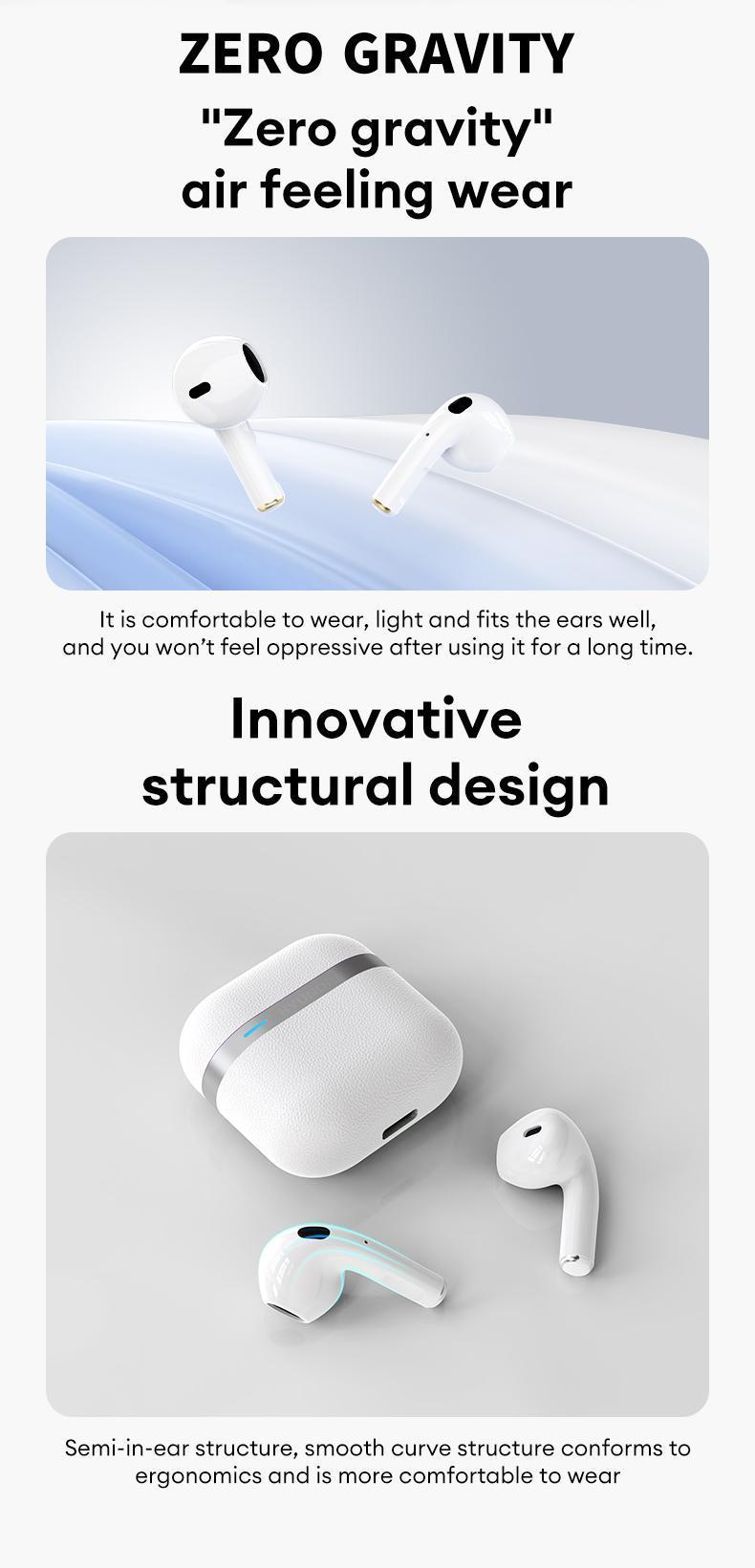 T02PRO TWS True Wireless Bluetooth 5.4 Earbuds High-resolution Sound Quality Headset Long-lasting Battery & Waterproof Electronic Headphones