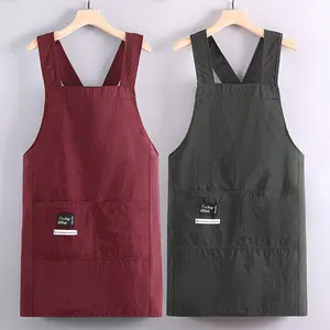 Cruciform-Strap Sleeveless Polyester Apron - Easy-to-Use Easy Cleaning Kitchen Supplies Workwear for Home Cooking, Easy Cleaning Apron