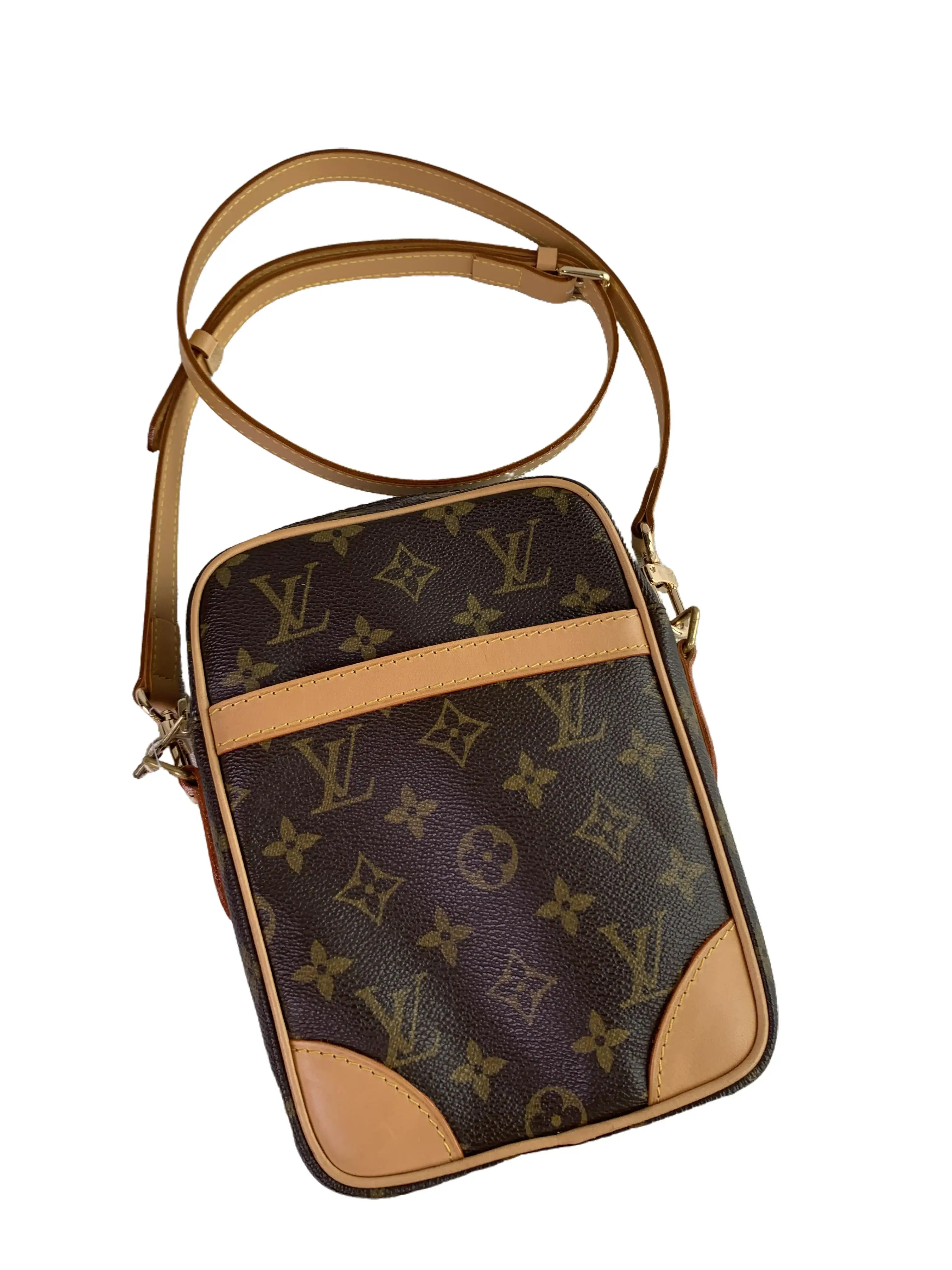 Pre-owned Louis Vuitton Monogram Vertical Camera Crossbody Bag/WJ07131020/1020