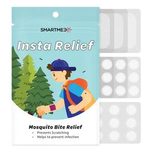 SMARTMED Insta Relief Mosquito Bite Patches – Fast Itch & Swelling Relief, Prevent Scratching, Variety Pack (60 Patches)