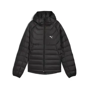 PUMA Womens Packlite Hooded Down Jacket Athletic Outerwear Casual - Black