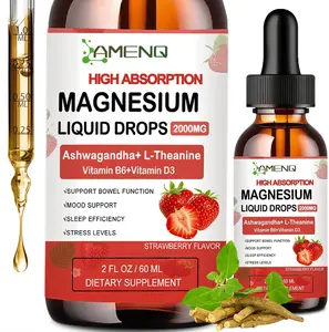 Cortisol Supplement Liquid Drops,Cortisol Reducer w.Magnesium Glycinate,Ksm-66 Ashwagandha,L-Theanine,Liquid Magnesium Cortisol Drink Mix for Cortisol