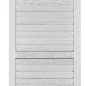 Fionafurn8PanelRoomDivider-FoldingPartitionPrivacyScreen,67"TallLouveredWoodWhiteDividerforHomeBedroomLivingRoomApartmentDorm,PortableFreestandingWallSeparator,NoAssemblyNeeded,360°Hinges,Light&AirFlow