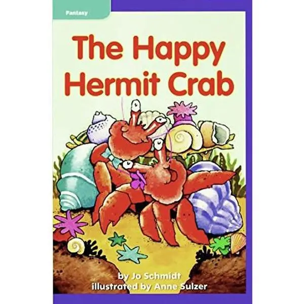 USED Book - The Happy Hermit Crab - Macmillan McGraw-Hill Leveled Reader - Guided Reading Level J, Benchmark 18, Lexile 350 by Jo Schmidt (Paperback) - english