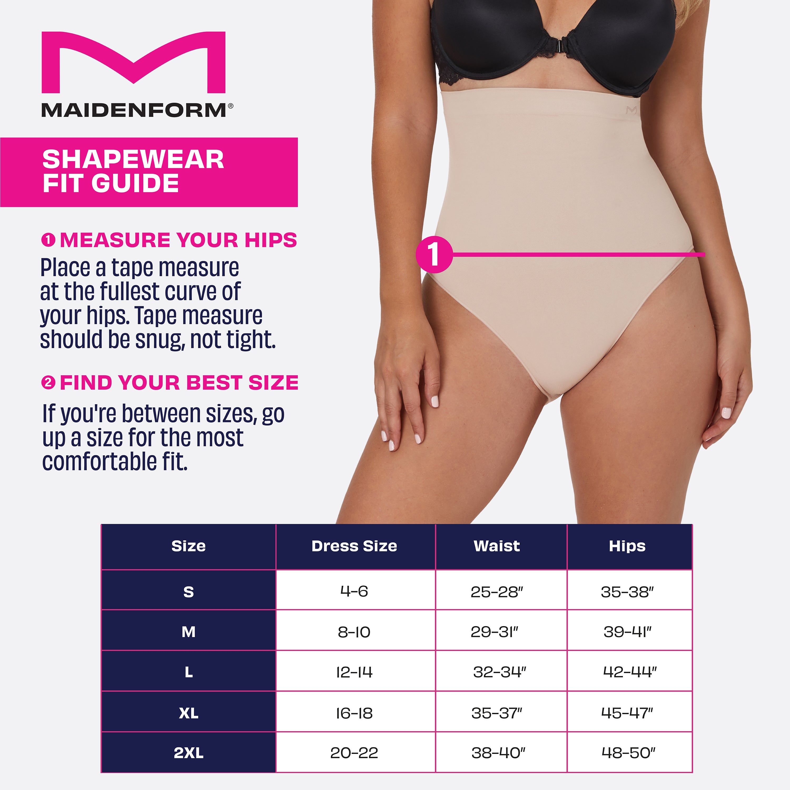 Maidenform High-Waisted Shapewear Thigh Slimmer, Extra Firm Women's