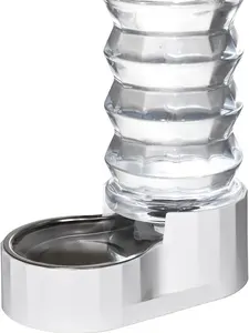 Automatic 8L Pet Waterer - 100% BPA-Free Gravity Stainless Steel Water Dispenser, Large Capacity Feeder for Cats and Small to Medium-Sized Dogs.