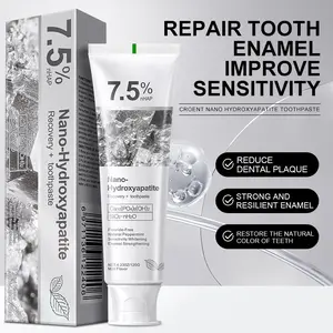 Nano Hydroxyapatite Toothpaste 7.5%25 nHAP, 4.23 oz – Enamel-Strengthening • Fluoride-Free • Natural Peppermint • Ideal for Sensitive Teeth