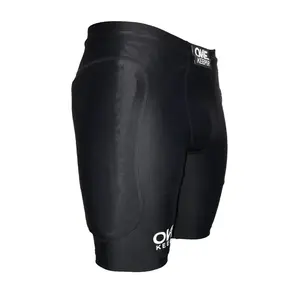 ONEKEEPER Men's Black Compression Shorts Pro Padded for Goalkeeping, All Seasons, High Waist