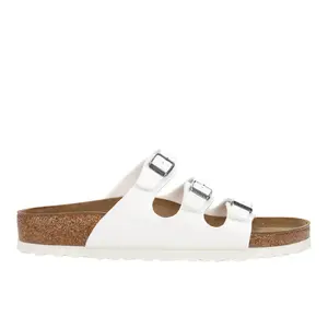 BIRKENSTOCK Womens Florida Birko-Flor Casual Sandals Casual - White
