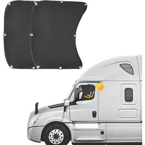 Side Window Sun Shade for Semi Truck, 22*24 inch Large Car Window Shades for Freightliner Volvo VNL International Trucks - Semi Truck Accessories, Easy Install, Interior UV Protection