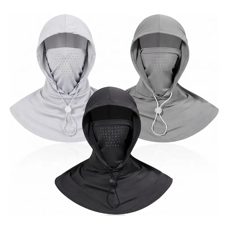 3 Pack Ice-Silk Neck Gaiter Face Mask Set, Lightweight Cooling Balaclava Hood with UV Protection, Sports & Outdoor Hats for Adventure, Neck Gaiter Face Mask Set Sports & Outdoor Hats, Work
