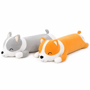 CHUBBYJOY Cute Long Corgi Plush Pillow, 23" 31" 39" 47" Soft Dog Body Pillow for Hugging, Sleeping & Sofa Decor, Kawaii Stuffed Animal Gift for Kids Adults Dog Lovers