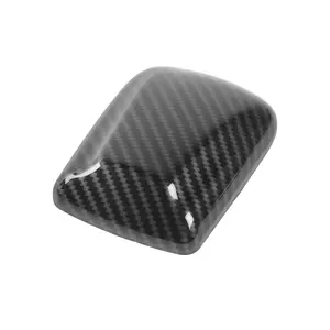 Carbon Fiber Antenna Base Cover Trim, Antenna Cover for Dodge Challenger & Charger (Fits 2009+), High-Quality ABS Material, UV-Resistant & Scratch-Proof Coating, Front Placement, DIY Install, Original Packaging