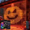 RGB-IC Smart Curtain Fairy Lights - 400LED RGB Chasing, Remote & APP Control, IP65 Waterproof, DIY Setup, Magical Party Lights, Home Party Decorations, Outdoor Indoor Decoration, Outdoor String Christmas Lights