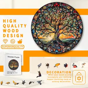 Wooden puzzle, unique shape. Grateful kids gifts, wooden puzzles for adults and children, holiday gifts, family games, laser cutting, sublimation puzzles, toys, decompression toys