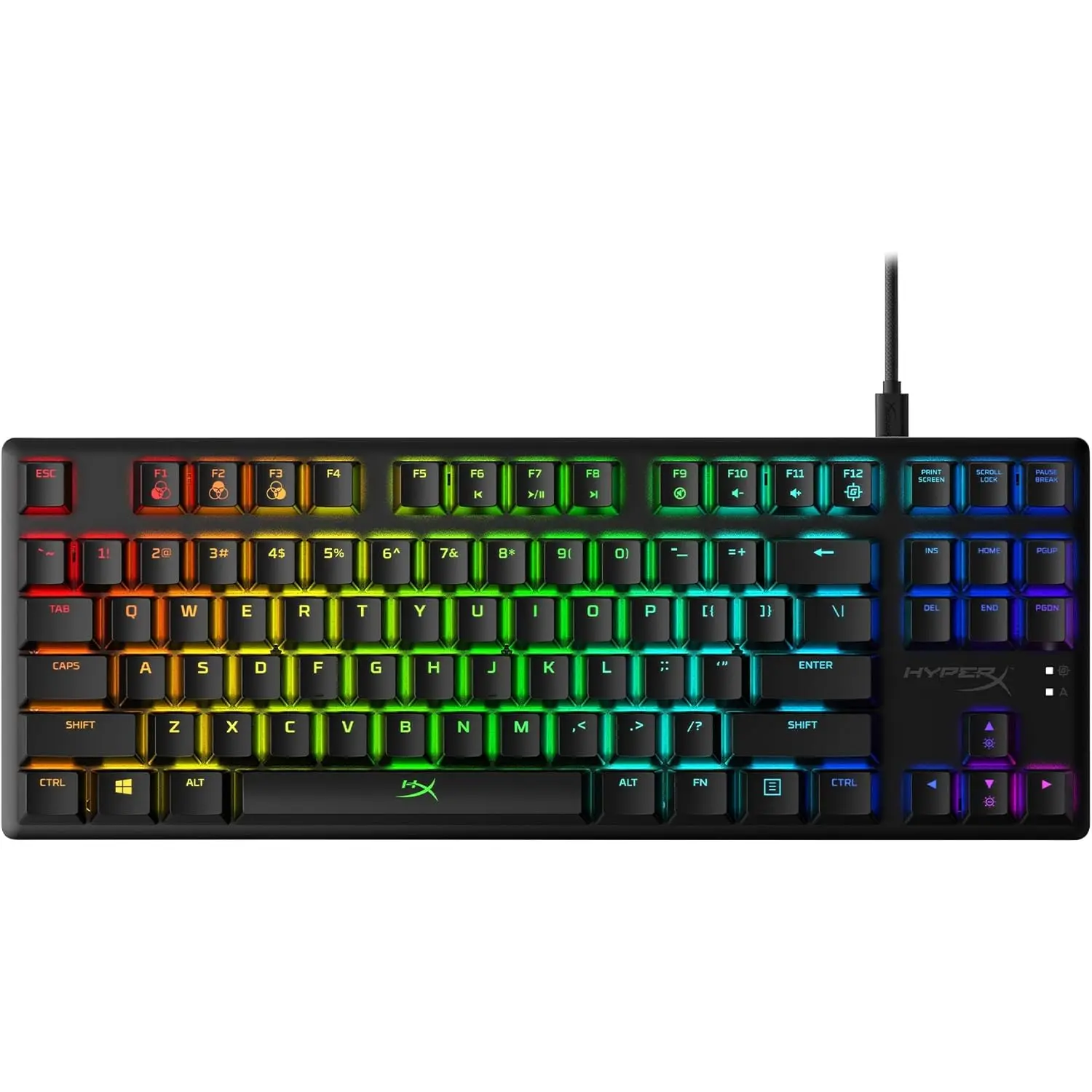 Hyperx Alloy Origins Core - Tenkeyless Mechanical Gaming Keyboard, Software Controlled Light & Macro Customization, Compact Form Factor, RGB LED Backlit, Linear Hyperx Red Switch,Black HyperX