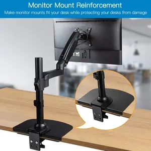 Monitor Mount Reinforcement, Anti-Slip Base for Heavy-Duty Steel Monitor & Laptop Stand, Ergonomic Design, Durable Desk Protector for PC, Laptop & Monitors, Fits All Screens, Ideal for Home Office, Gaming, Student Workspaces & Remote Workstations