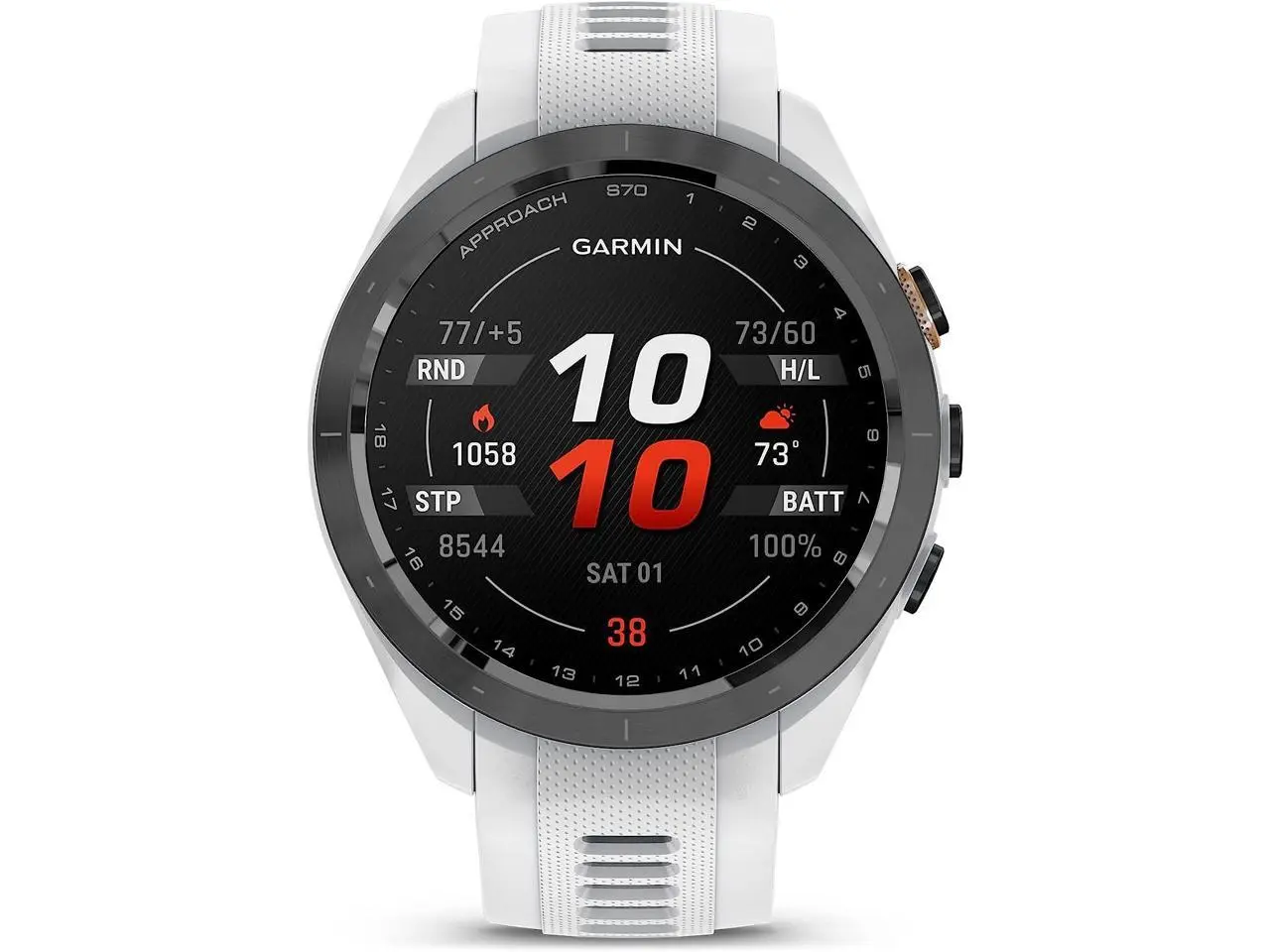Garmin Approach S70, 42mm, Premium GPS Golf Watch, White Garmin Approach S70, 42mm, Premium GPS Golf Watch, White