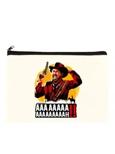 Omerta Sublimation Blank Canvas Makeup Bags Zipper Pouch Pencil Case Blank Craft Bags Cosmetic Pouch For Travel