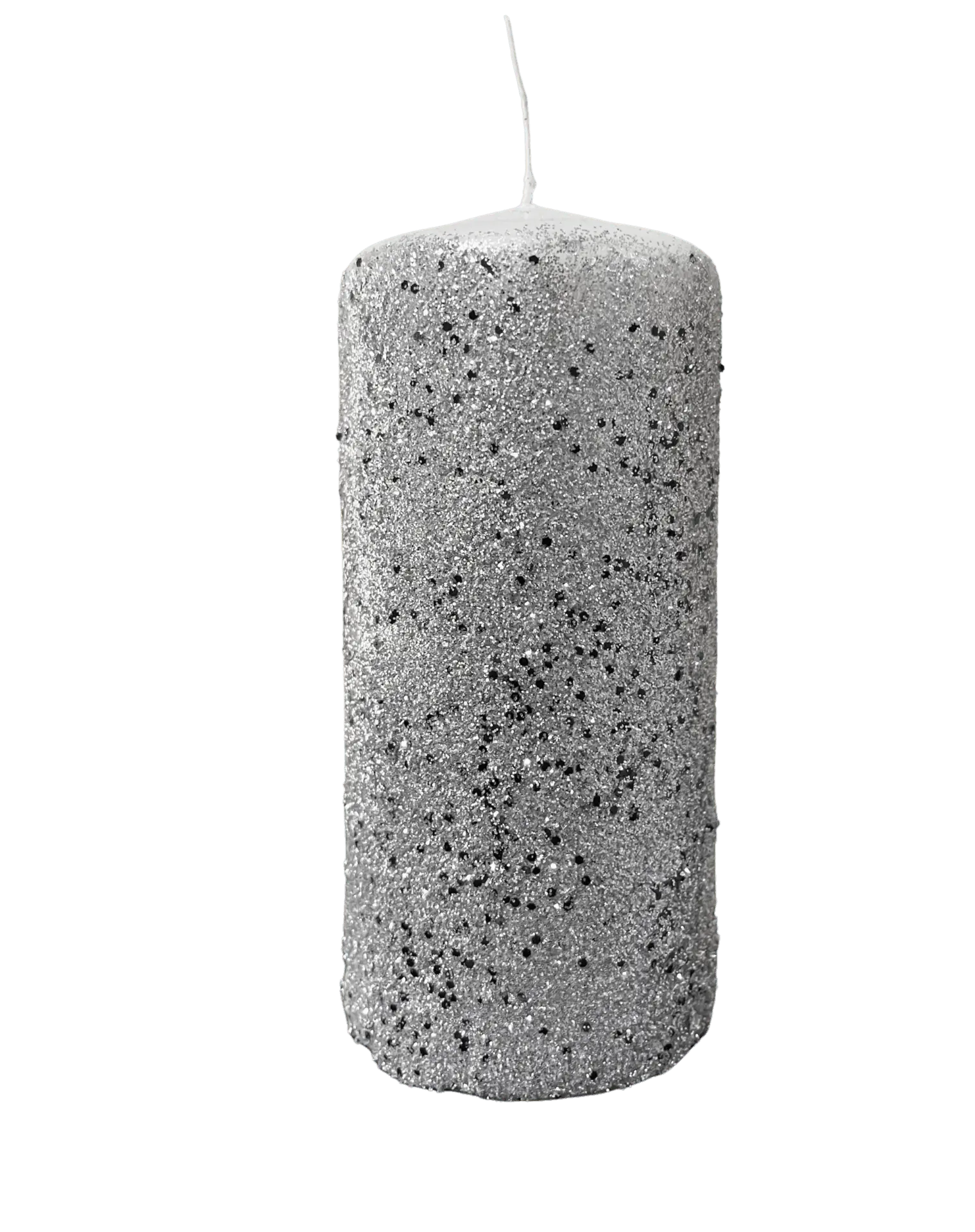 Silver Pillar Candle