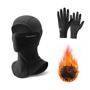 ROCKBROS Cold Weather Warm Balaclava with Gloves Set for Outdoor Activities