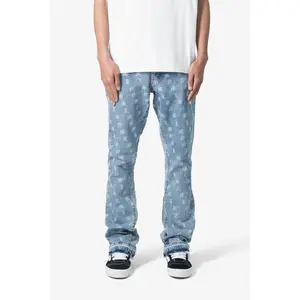 mnml B639 Old English Flare Denim - Medium Blue mnml B639 Old English Flare Denim - Medium Blue