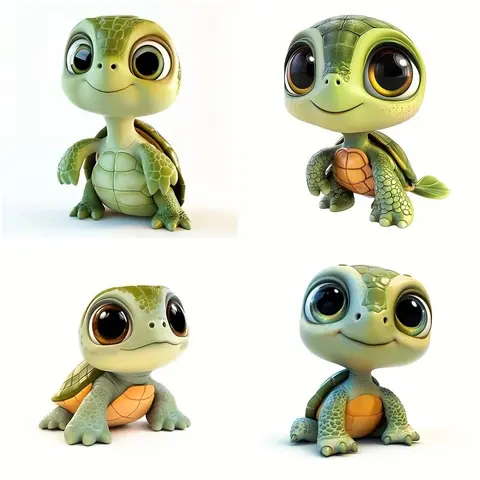 Cute Big-Eyed Turtle Vinyl Sticker, High Transparency Bumper Protection, Durable Trim, Colorful Design, for Motorcycle & Car Exteriors, Sticker For Cars, Motorcycle Stickers, Automotive Decals, Automobile Decals, Vehicle Exterior Decoration