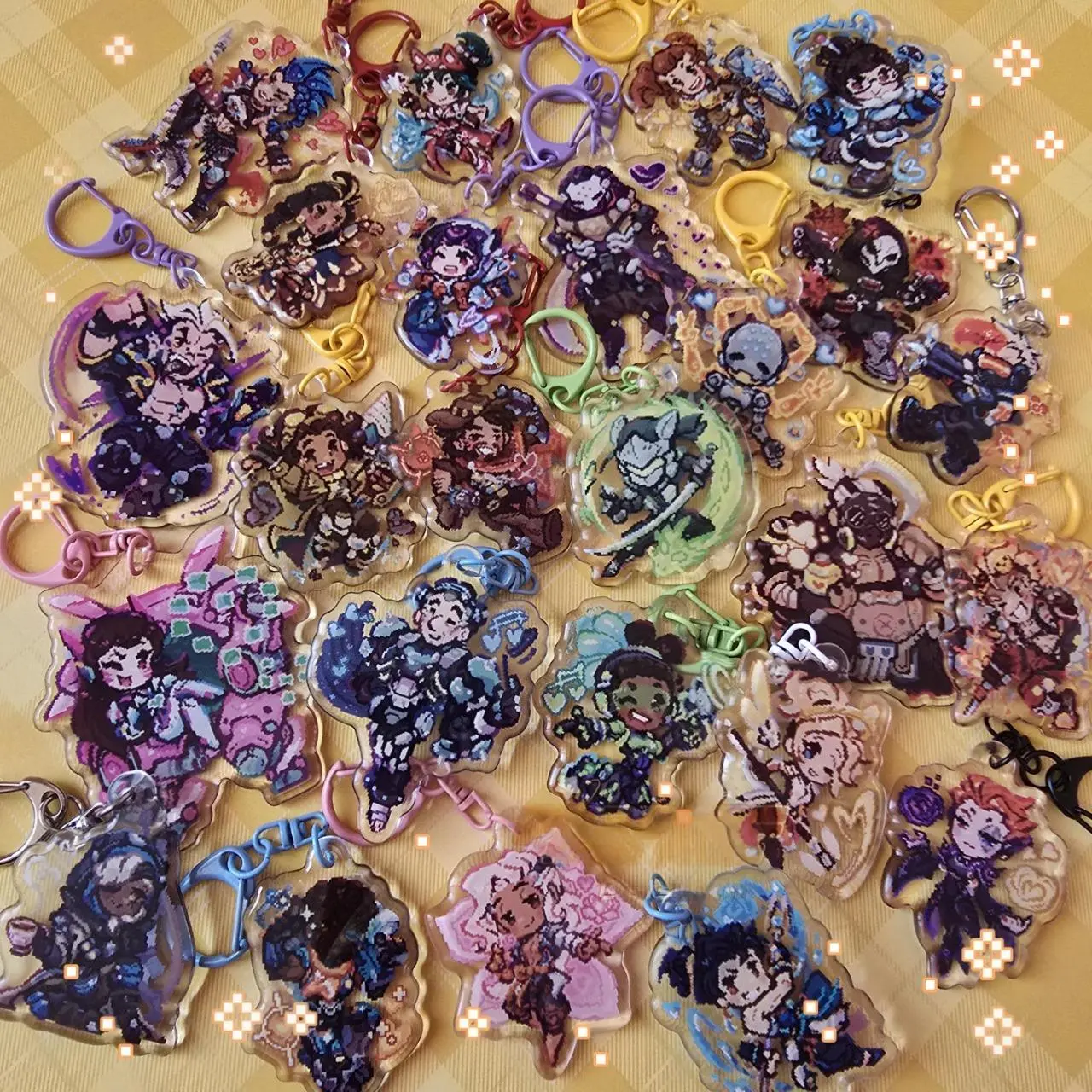 Overwatch Pixel Keychains