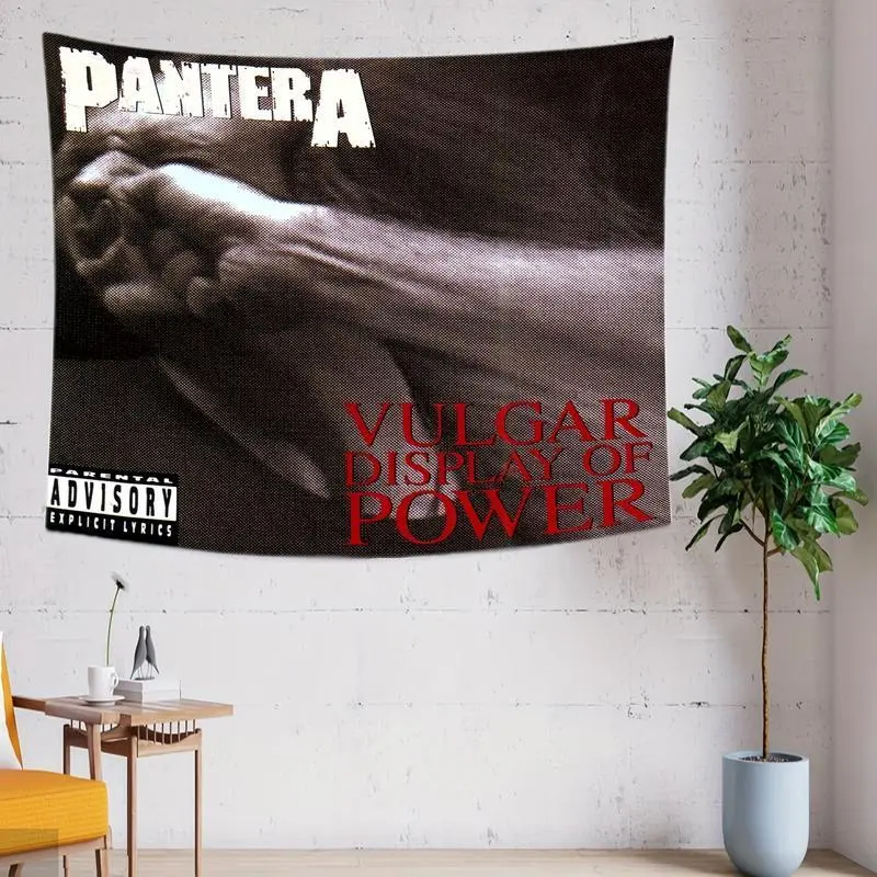 Pantera Band Printed Polyester Tapestry - Soft, Durable, Easy-to-Hang Tapestry Wall Mural, 30x40 in, Eco-Friendly Home Decoration, Ideal for College Dorms, Music Festival Accents