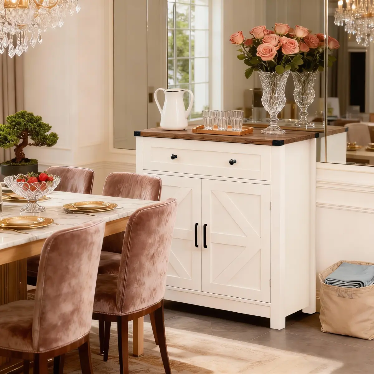 White+Oak + Particle Board+MDF + Modern