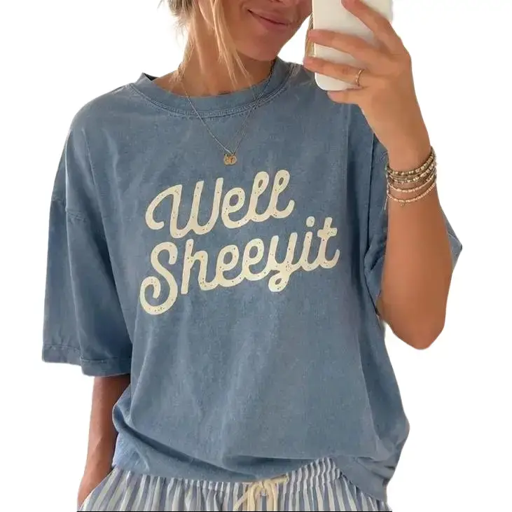 Comfort Colors Well Sheeyit Shirt, Funny Sarcastic T-Shirt, Crude Humor Tee, Unisex Graphic Shirt, Meme Gift for Women & Men, Adult Humor Tee - JACKSON HOAI STORE