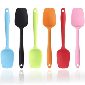6-Pack Colorful Silicone Spatulas Set Rubber Spatula| Heat-Resistant, Non-Stick, Seamless One-Piece | Perfect for Baking, Mixing, Kitchen Essentials