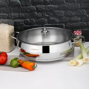Stainless Steel Pot with Glass Lid