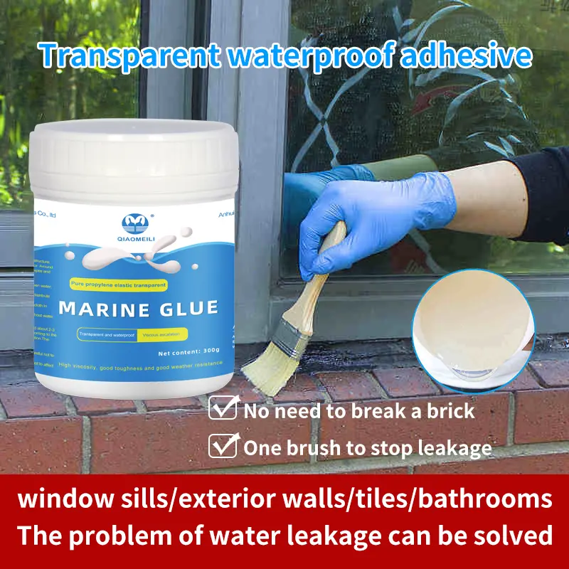 Transparent waterproof glue, bathroom toilet kitchen waterproof, polymer nano waterproof glue, effectively prevent water leakage Adhesive High Strength Glue Hydrophobic Spray Sealant Enhanced Casting Glue