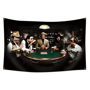 Country Legends Poker Game Wall Flag, Hanging Wall Art, Mens Country Tapestry Living Room Decoration Gift, Perfect Home Decor Accessory, Wall Hanging Tapestry