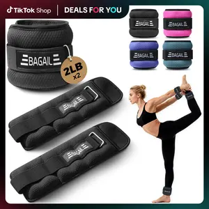 【JumpstartSale】BAGAIL Ankle and Wrist Weights for Women & Men, 1 Pair 1/2/4/6/8/10 LBS Leg Weight with Sleek Design & Secure Fit, Arm Weighted Set for Walking, Running, Home Fitness & Physical Therapy