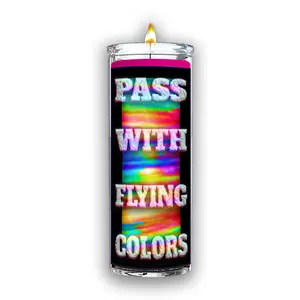 Pass With Flying Colors Candle - May improve test scores, pass exams, evaluations, improve grades, midterms