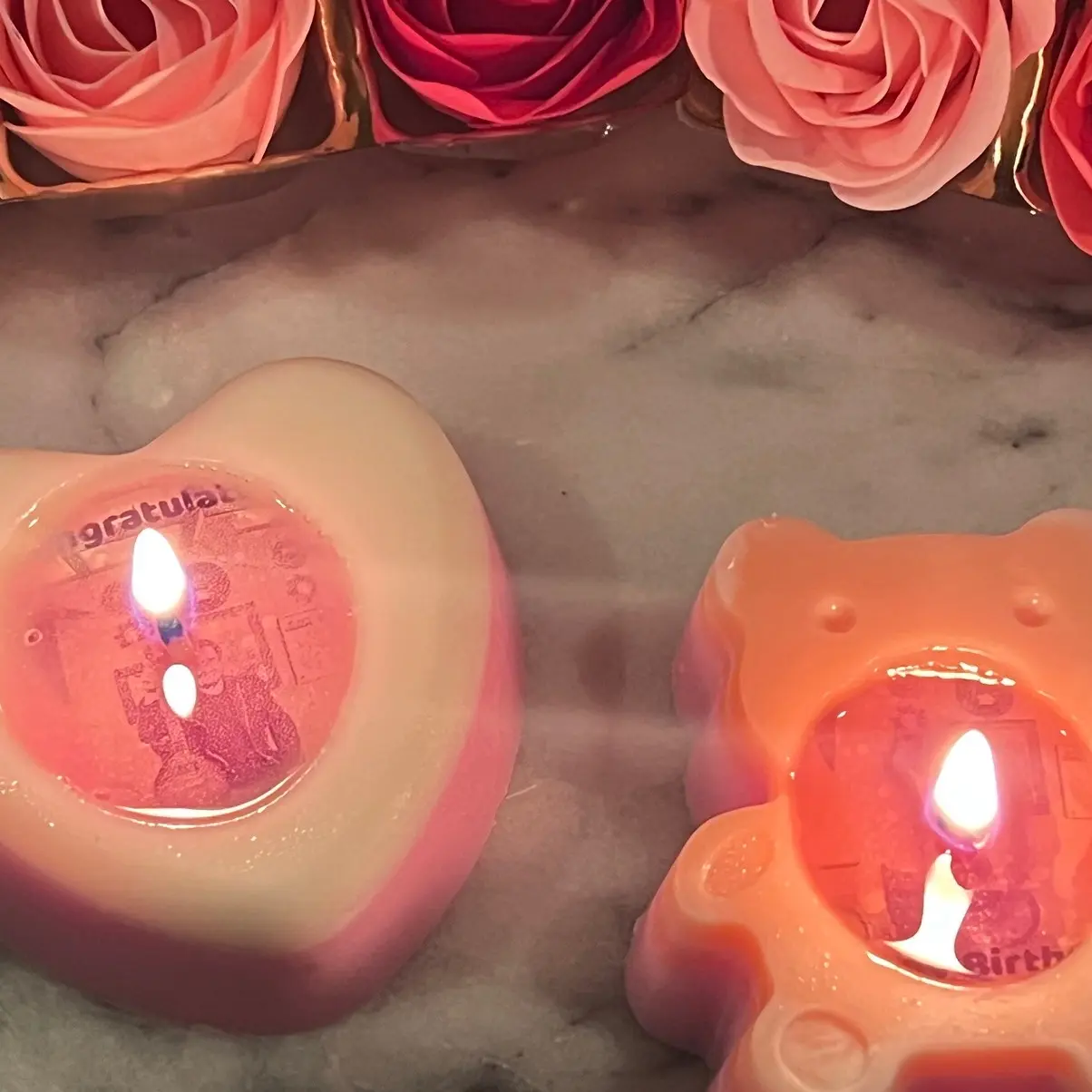 Secret Hidden Message Candles Hidden Photo