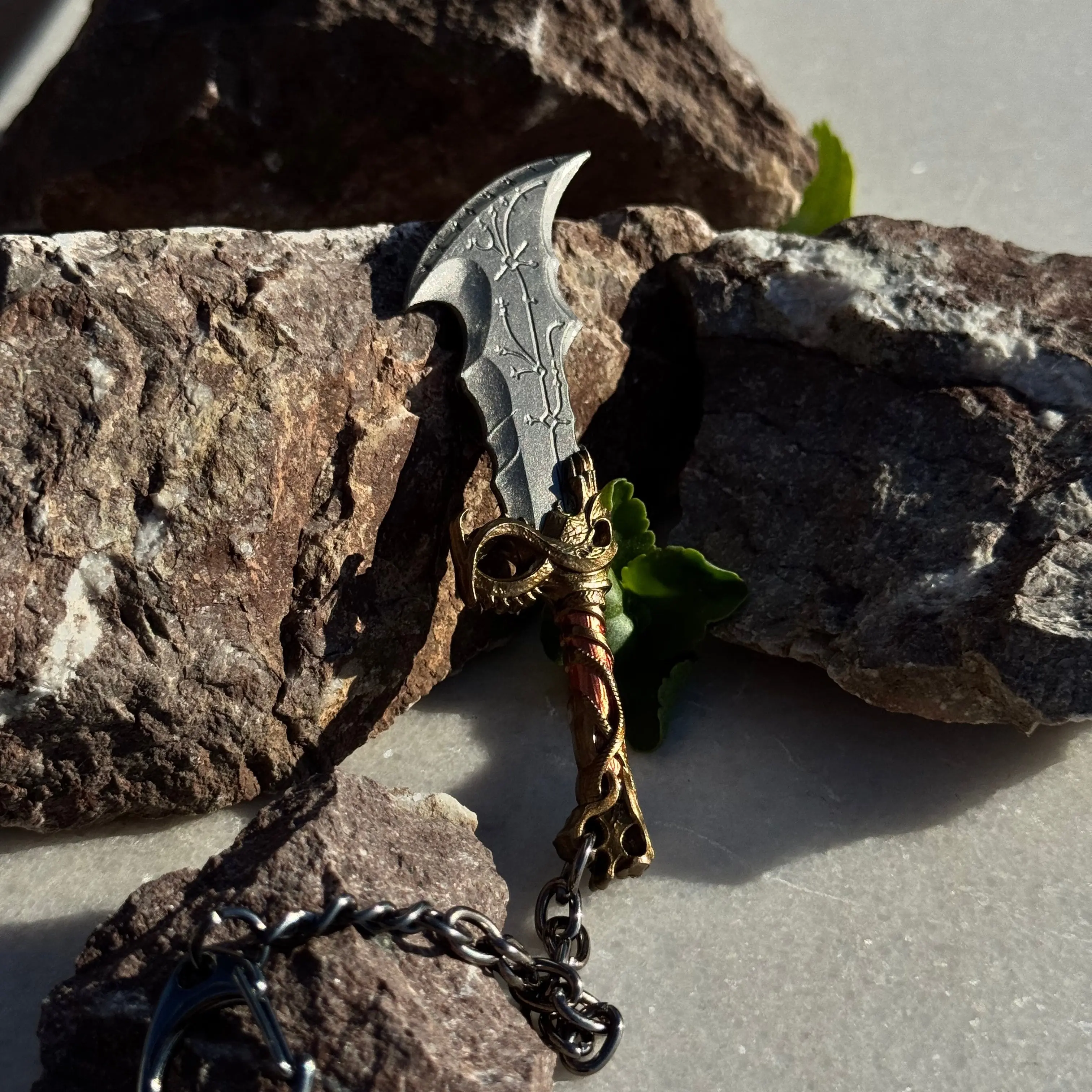 Metal Keychain Handcrafted from metal and enamel - Great gift for men and teens!