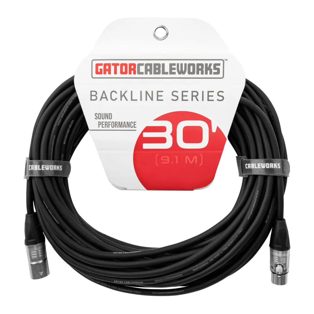 Gator Cases Backline Series 30 Foot XLR Microphone Cable