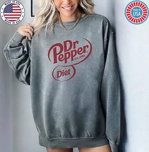 Diet Dr Pepper Logo Sweater Unisex Heavy Blend Crewneck Sweatshirt Dr Pepper Soda