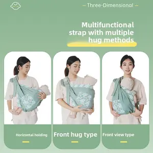 Baby Carrier Strap, Newborn Sling Carriers, Newborn Baby Backpack, Portable Lightweight Harness, Unisex Fit, Anti-Slip Seat Holds 10-30 Lbs, Multiple Hug Methods, Infant Carrying Belt, Breathable Material
