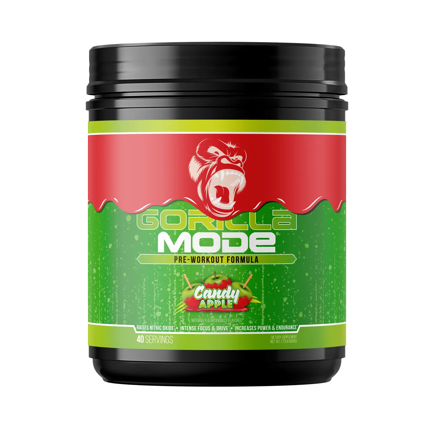 Gorilla Mode Pre-Workout Fitness Supplement - Massive Pumps, Laser Focus, Energy, Power (40 Servings) for Gym, Muscle Support & Bodybuilding Needs