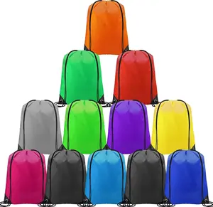 Drawstring Bags Bulk 12Pcs Drawstring Backpack for Women Men Large Size Draw String Back Sack for Birthday Party Sport Camping Climbing CHEPULA